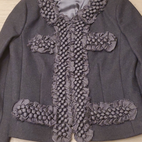 J.Crew Womens wool jacket with embellishments - Picture 2 of 5